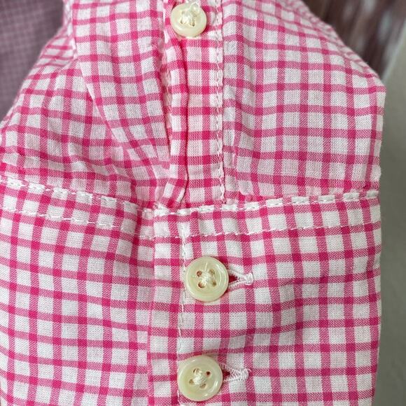 Gap pink plaid button down shirt Small - Picture 6 of 7